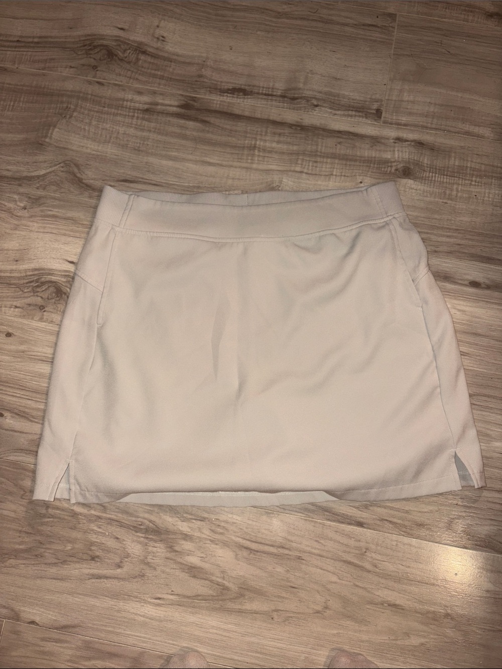 Women's Cream Mini Skirt - Sleek Everyday Style
